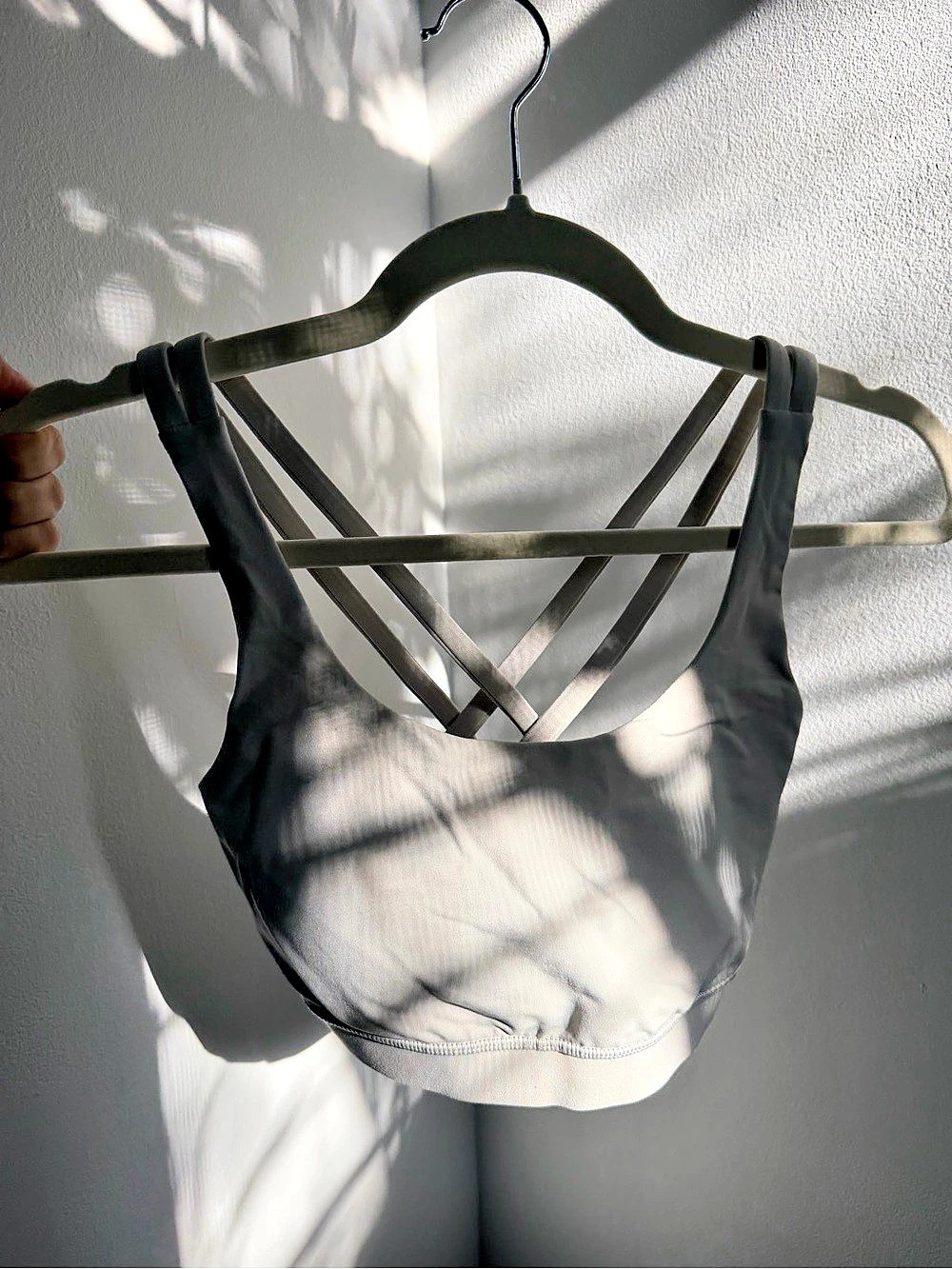 Lululemon Crossed Back Top Bra White